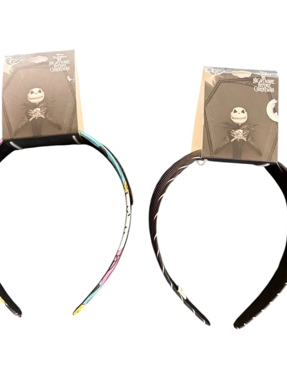 Disney Nightmare Before Christmas Lot 2 Headbands Jack & Sally One size NWT